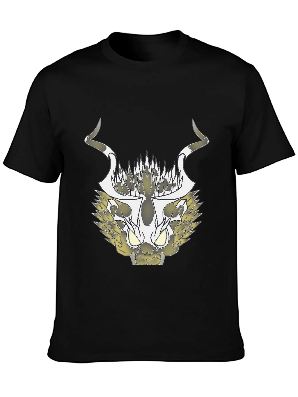 Abstract Black T-Shirt with Geometric Animal Design product image 3