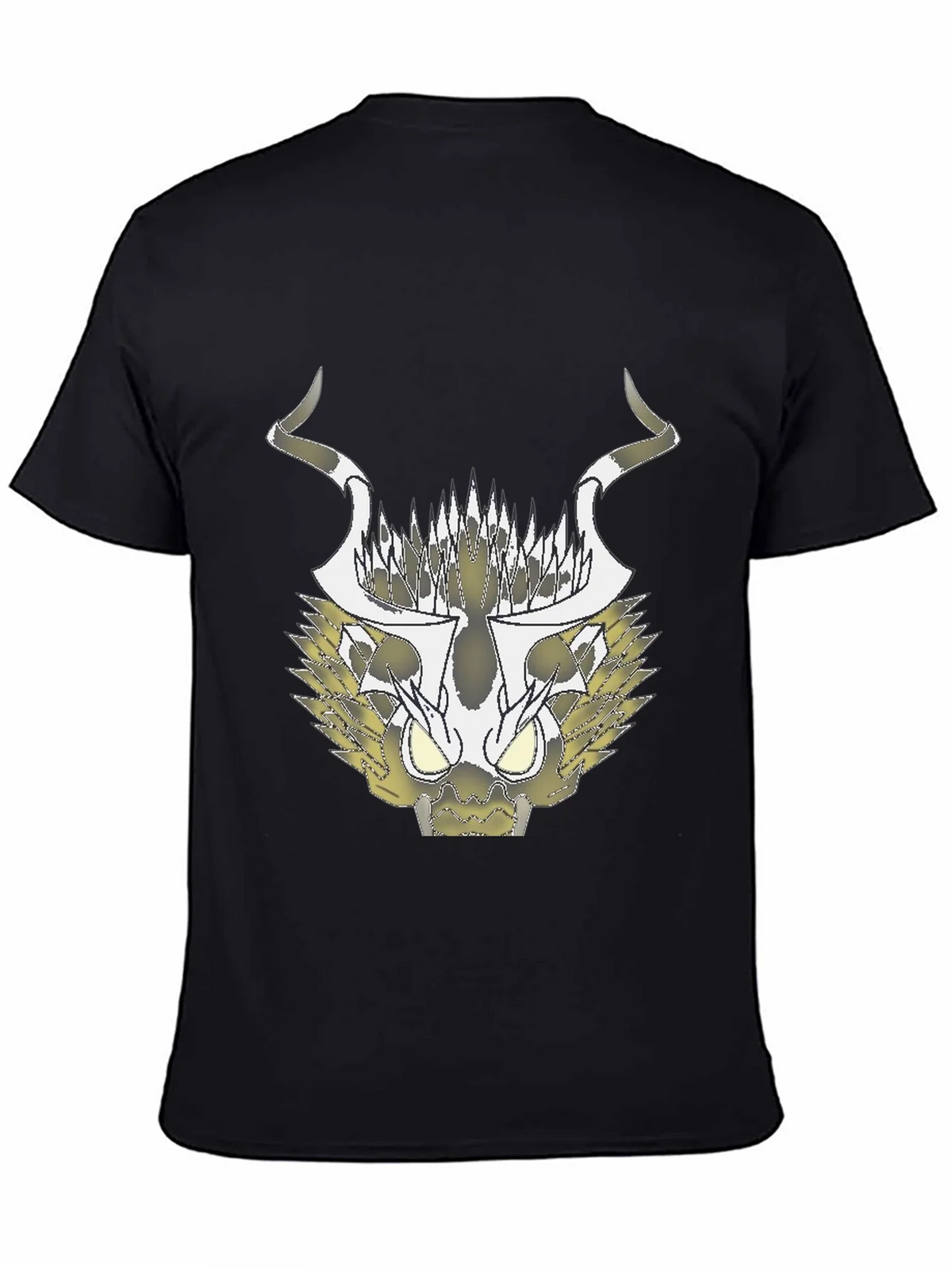 Abstract Black T-Shirt with Geometric Animal Design product image 4