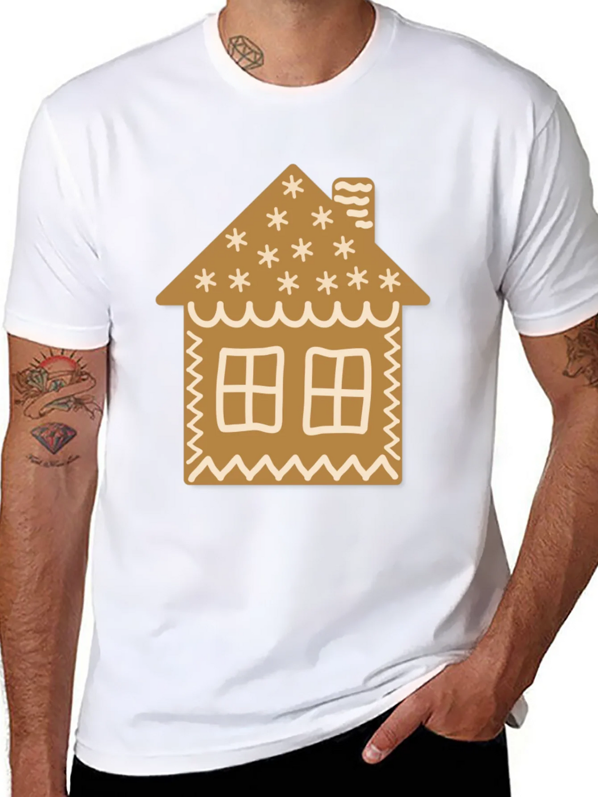 Gingerbread House Graphic Tee product image 7