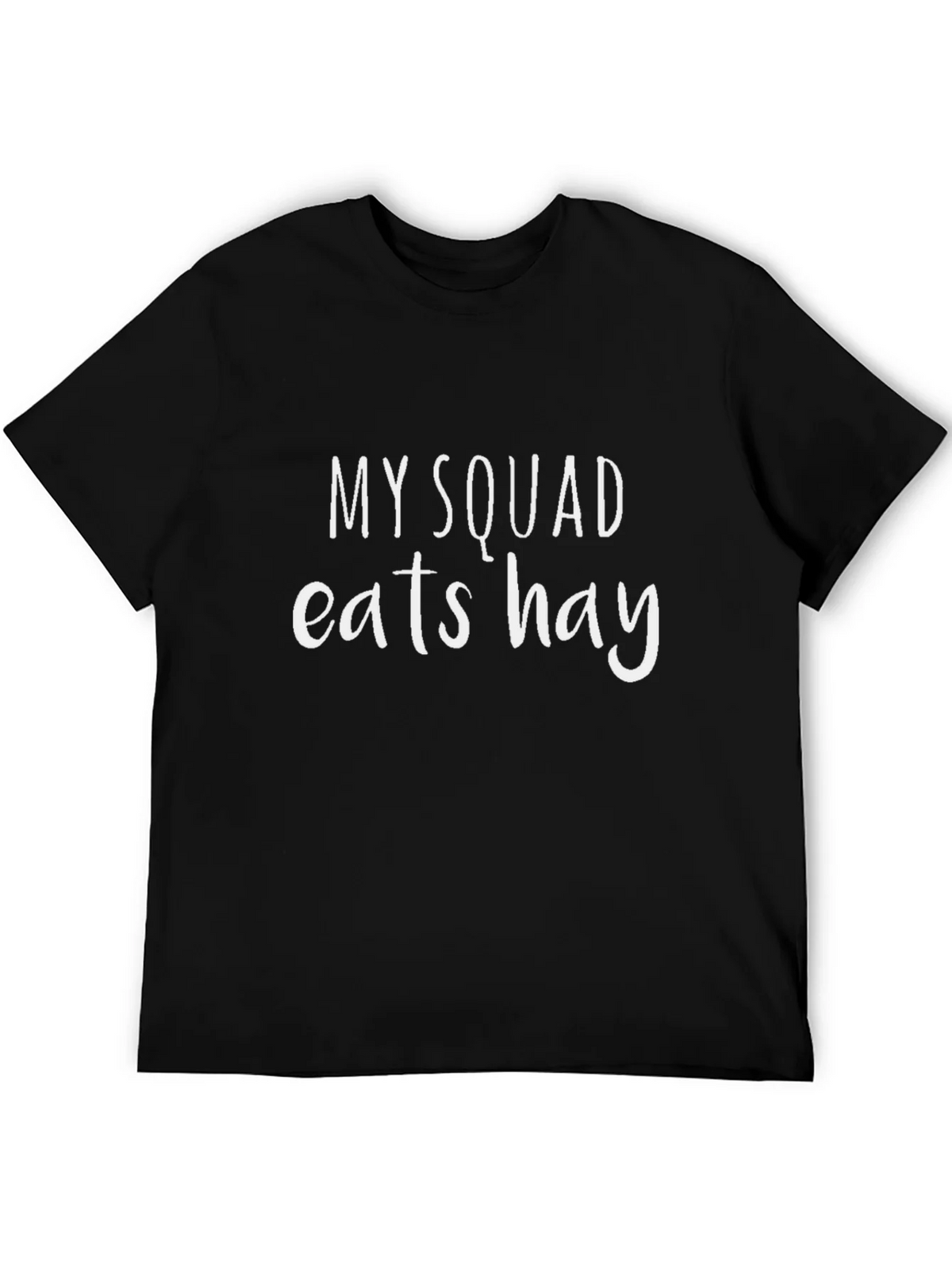My Squad Eats Hay T-Shirt - Black Crew Neck Tee product image 3