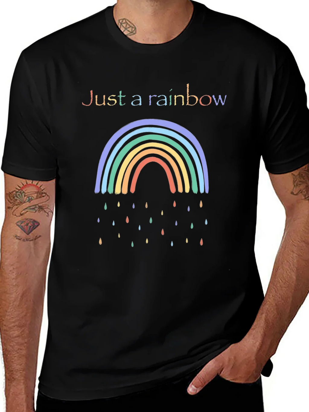 Rainbow Graphic Tee - Just a T-Shirt product image 1