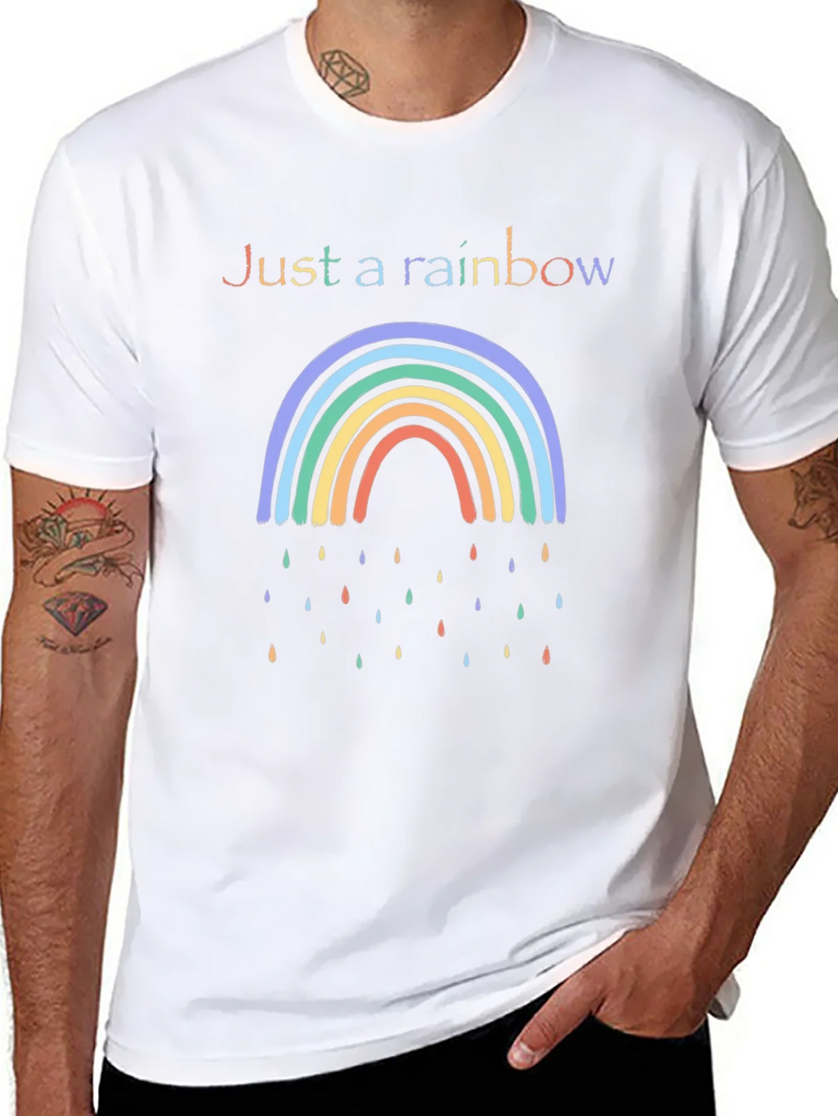 Rainbow Graphic Tee - Just a T-Shirt product image 6
