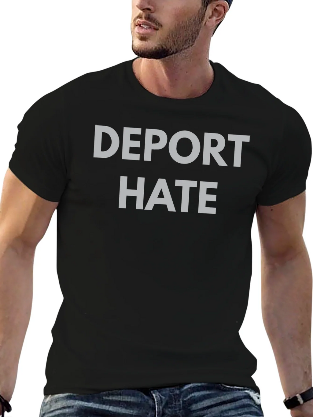 Deport Hate Graphic T-Shirt - Anti-Hate Message product image 6