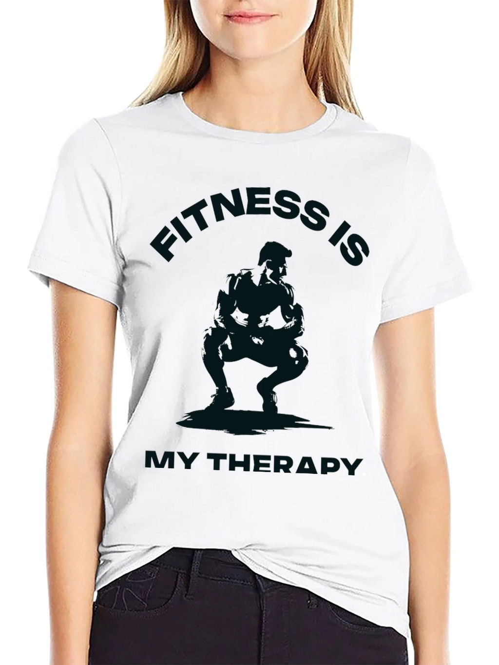 Fitness Is My Therapy Graphic T-Shirt product image 8