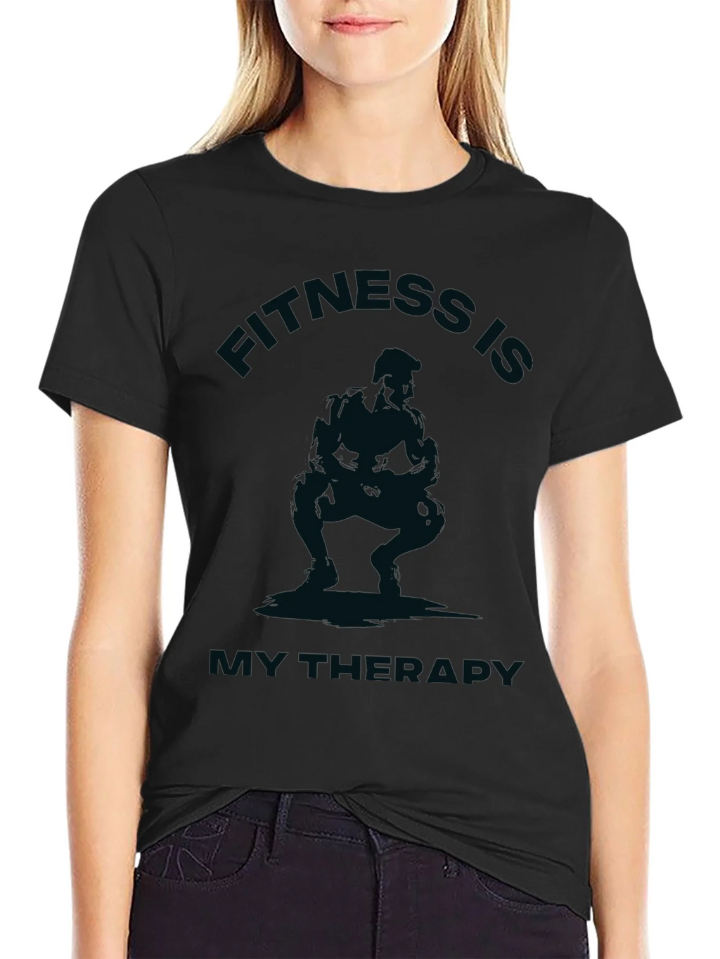 Fitness Is My Therapy Graphic T-Shirt product image 2