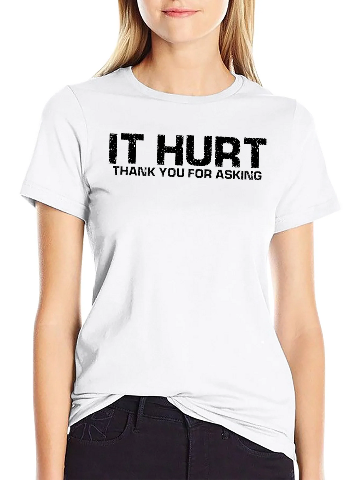 IT HURT Funny Graphic Tee - Unisex Adult T-Shirt product image 5