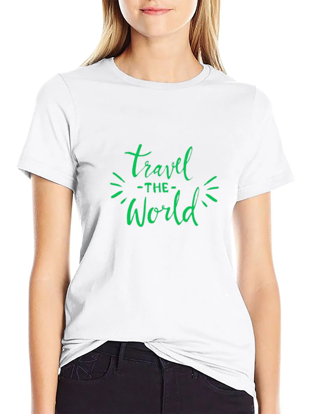 Travel the World Graphic Tee - Black product image 5