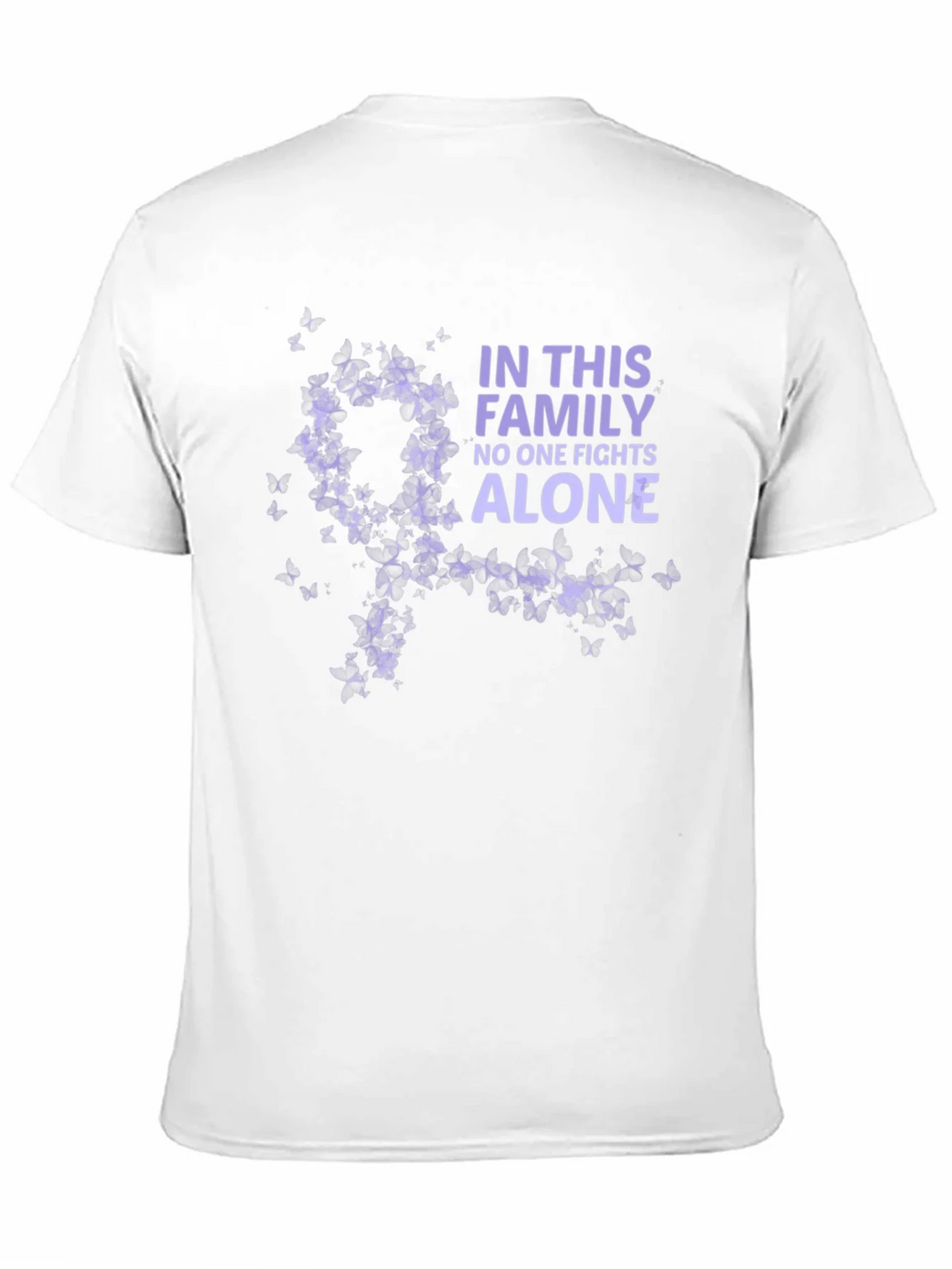 Family Fights Alone Awareness Tee - Black product image 10