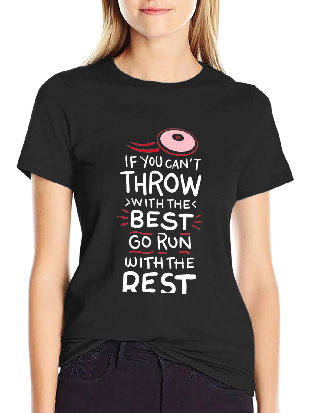 Funny Disc Golf T-Shirt - Run With The Rest product image 2