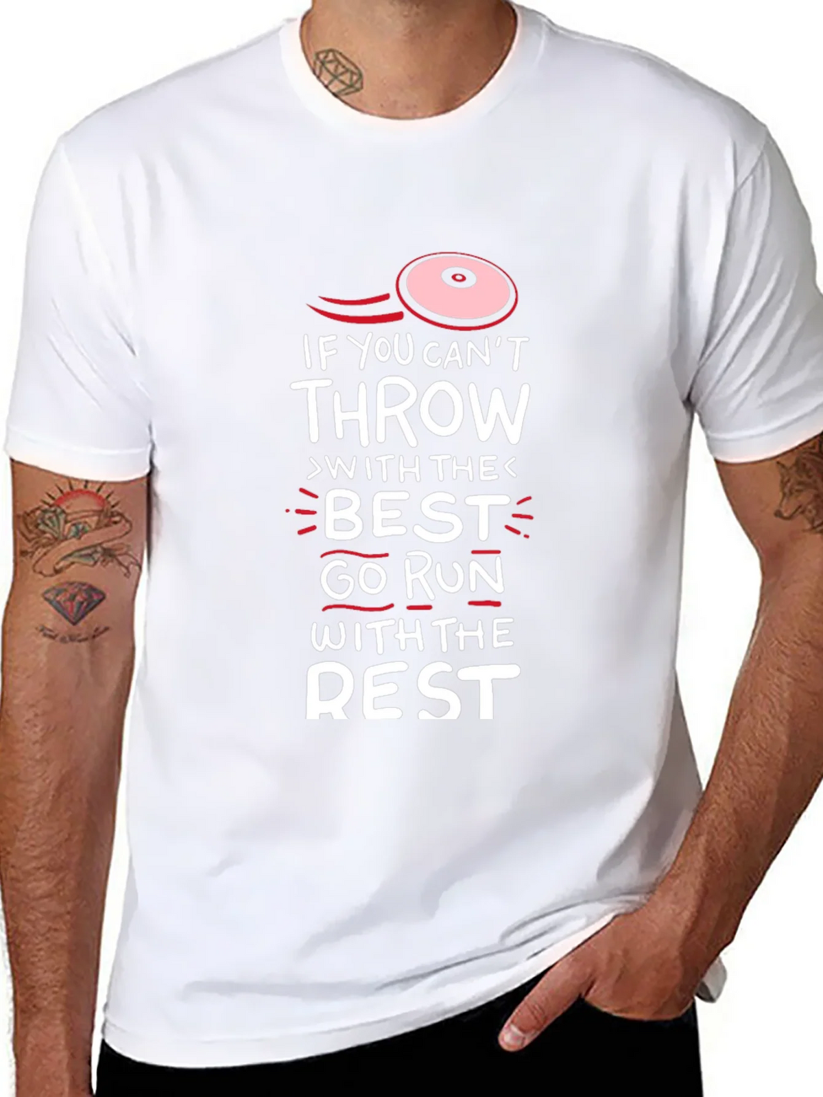 Funny Disc Golf T-Shirt - Run With The Rest product image 7