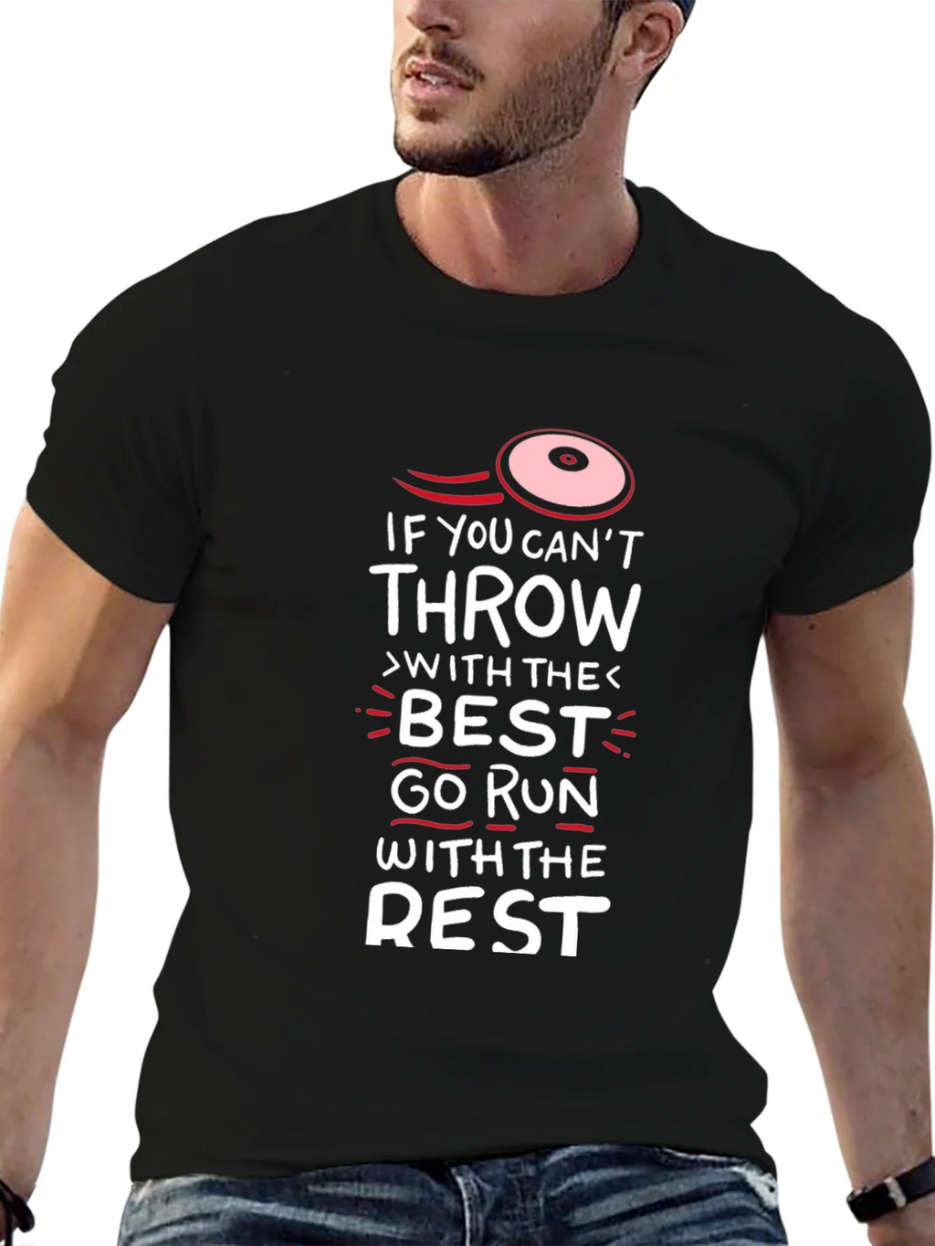 Funny Disc Golf T-Shirt - Run With The Rest product image 6