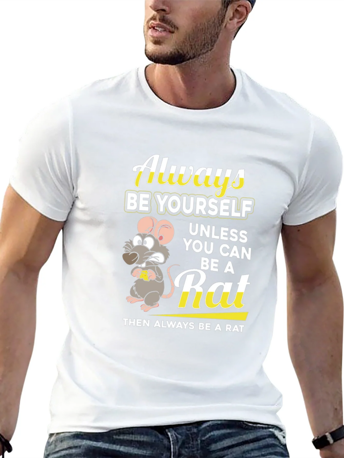 Always Be a Rat Graphic T-Shirt - Funny Novelty Tee product image 12