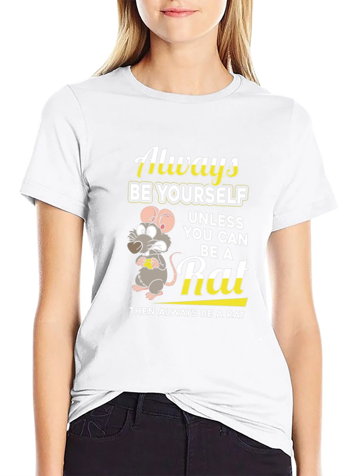 Always Be a Rat Graphic T-Shirt - Funny Novelty Tee product image 8
