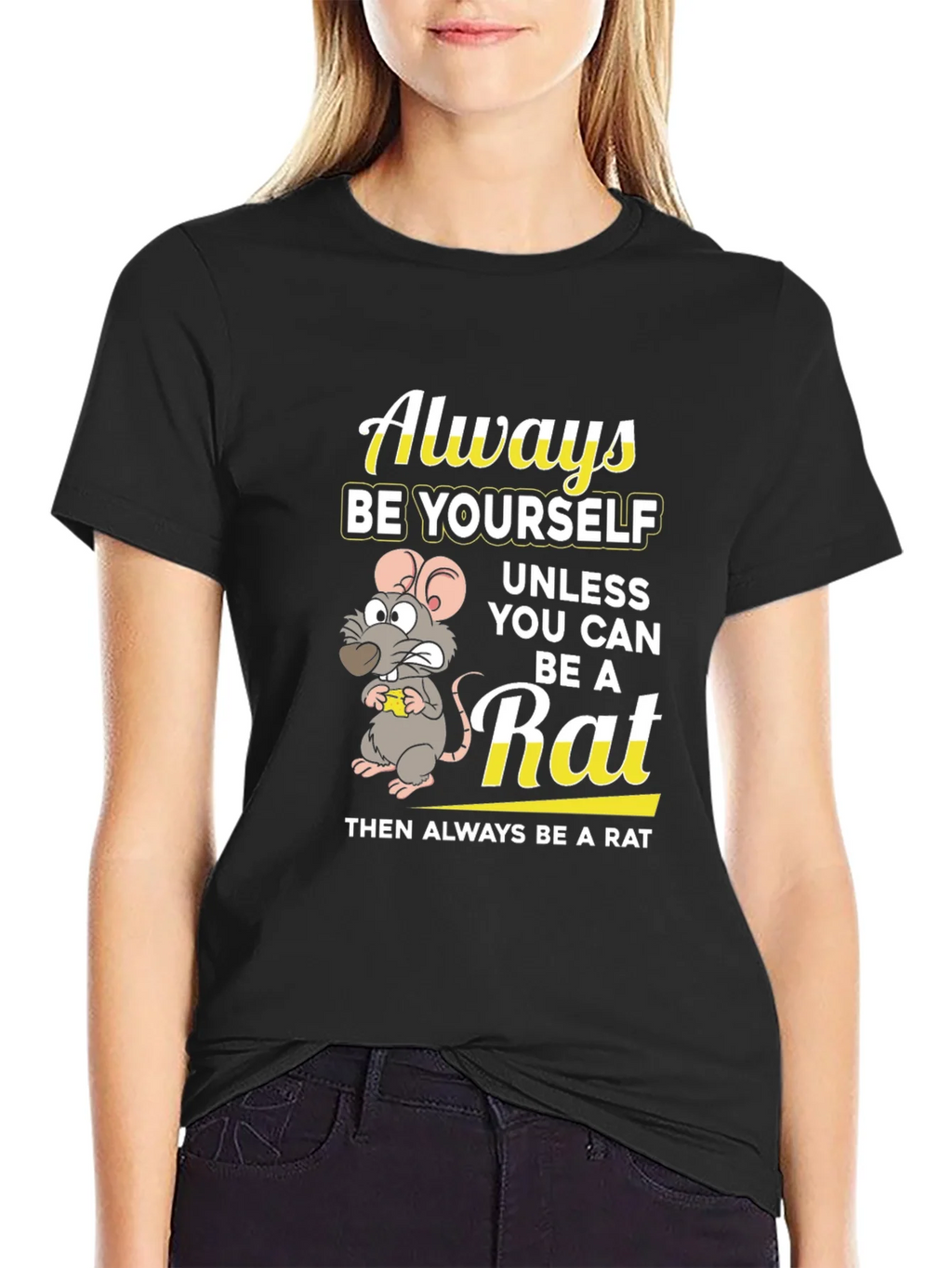 Always Be a Rat Graphic T-Shirt - Funny Novelty Tee product image 2