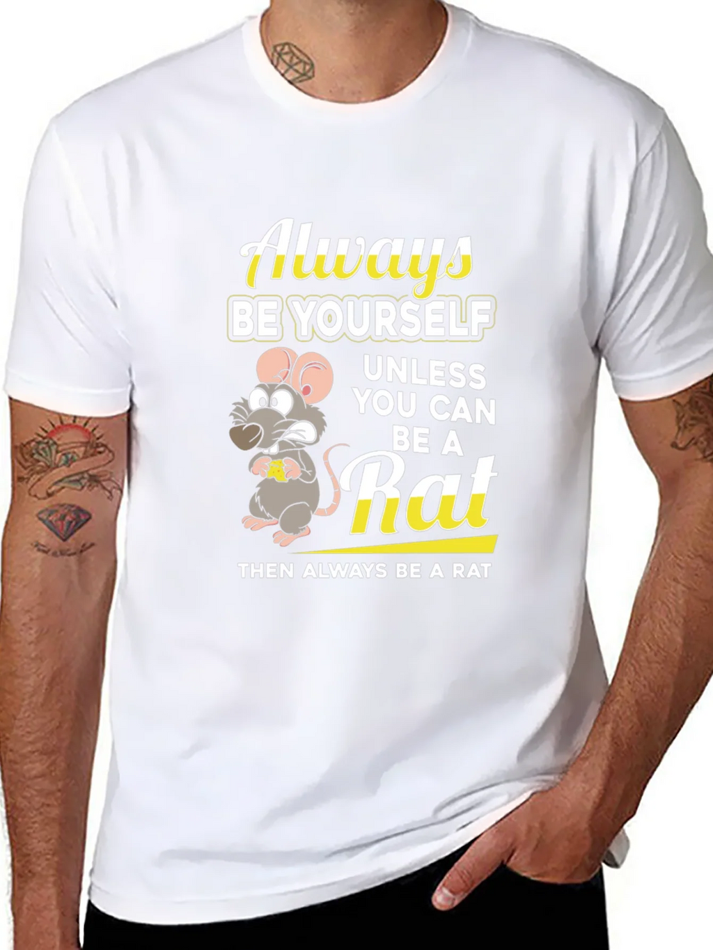 Always Be a Rat Graphic T-Shirt - Funny Novelty Tee product image 7
