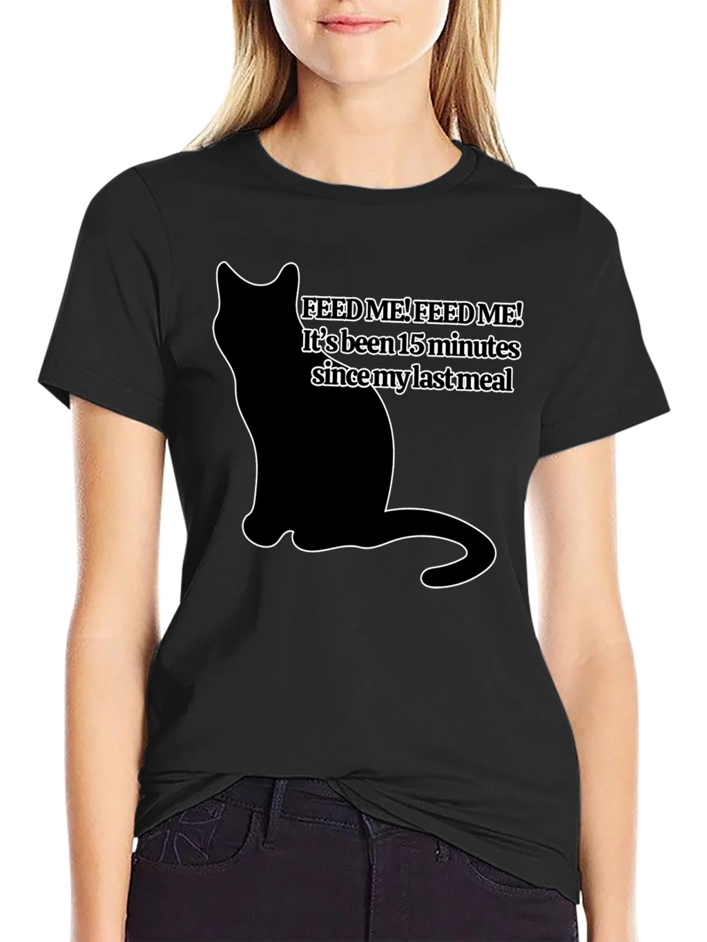 Feed Me Cat T-Shirt - Funny Pet Lover Tee product image 2