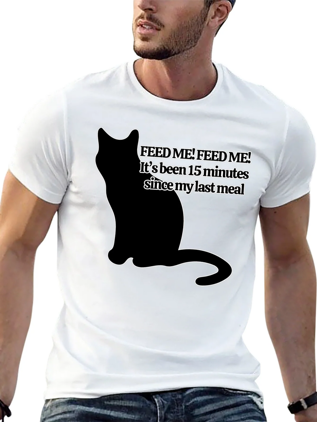 Feed Me Cat T-Shirt - Funny Pet Lover Tee product image 10