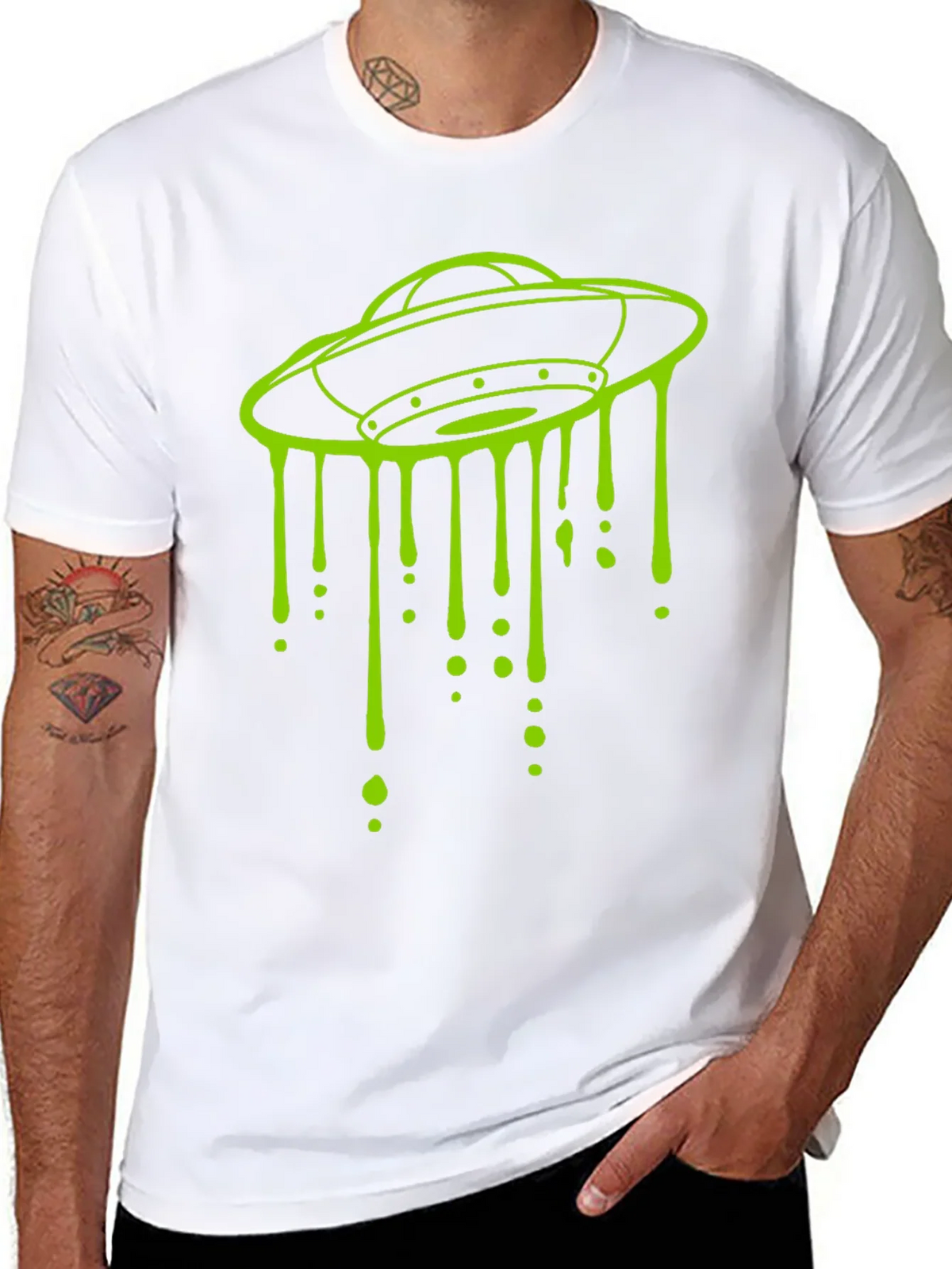 UFO Drip Graphic Tee - Mens Black T-Shirt product image 3