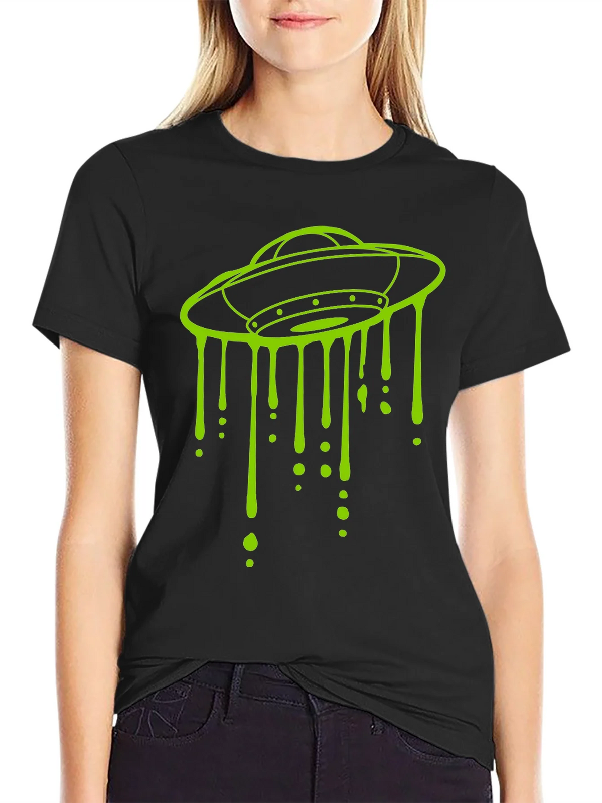 UFO Drip Graphic Tee - Mens Black T-Shirt product image 1