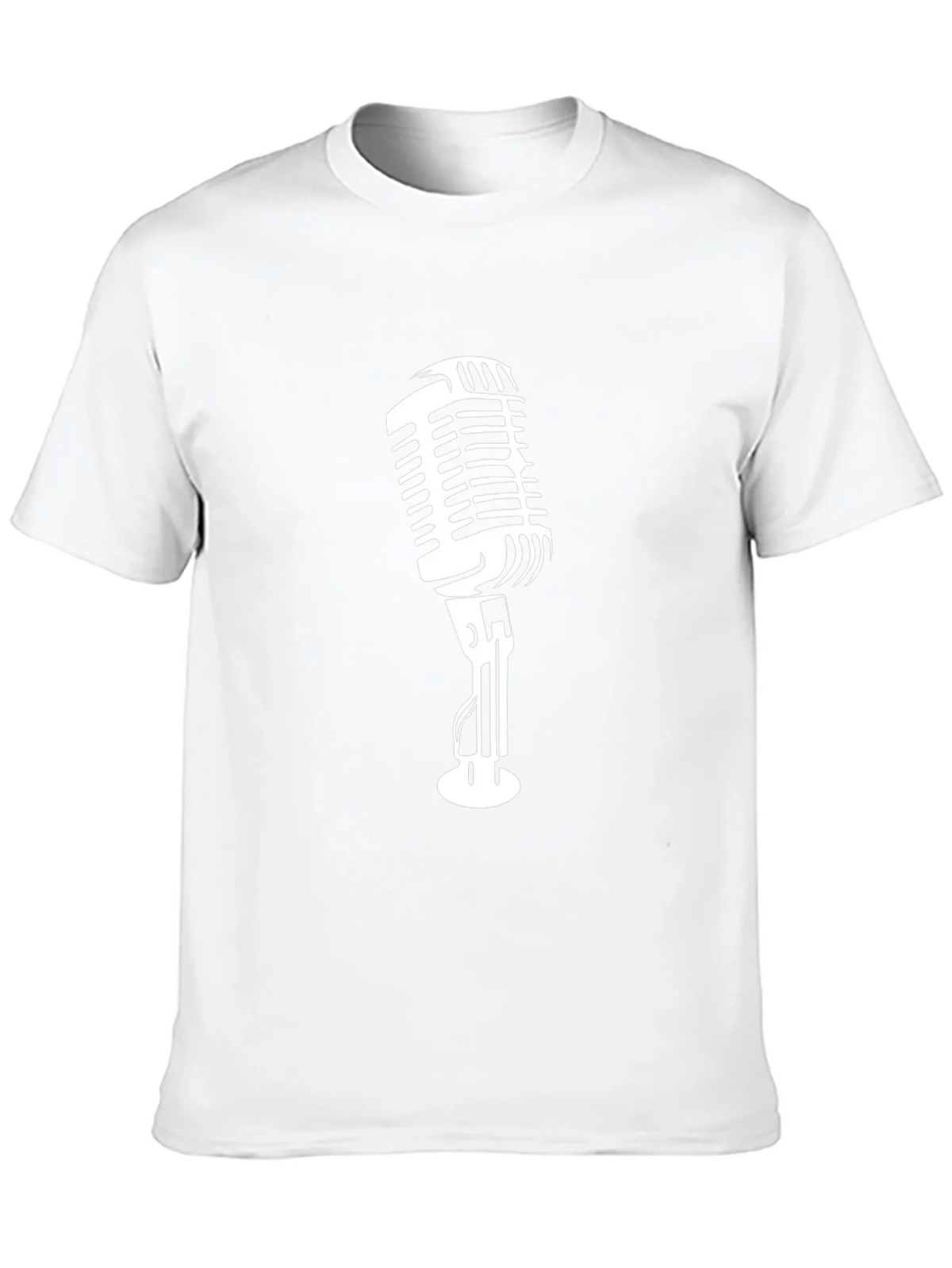 Retro Microphone Graphic Tee - Classic Black product image 9