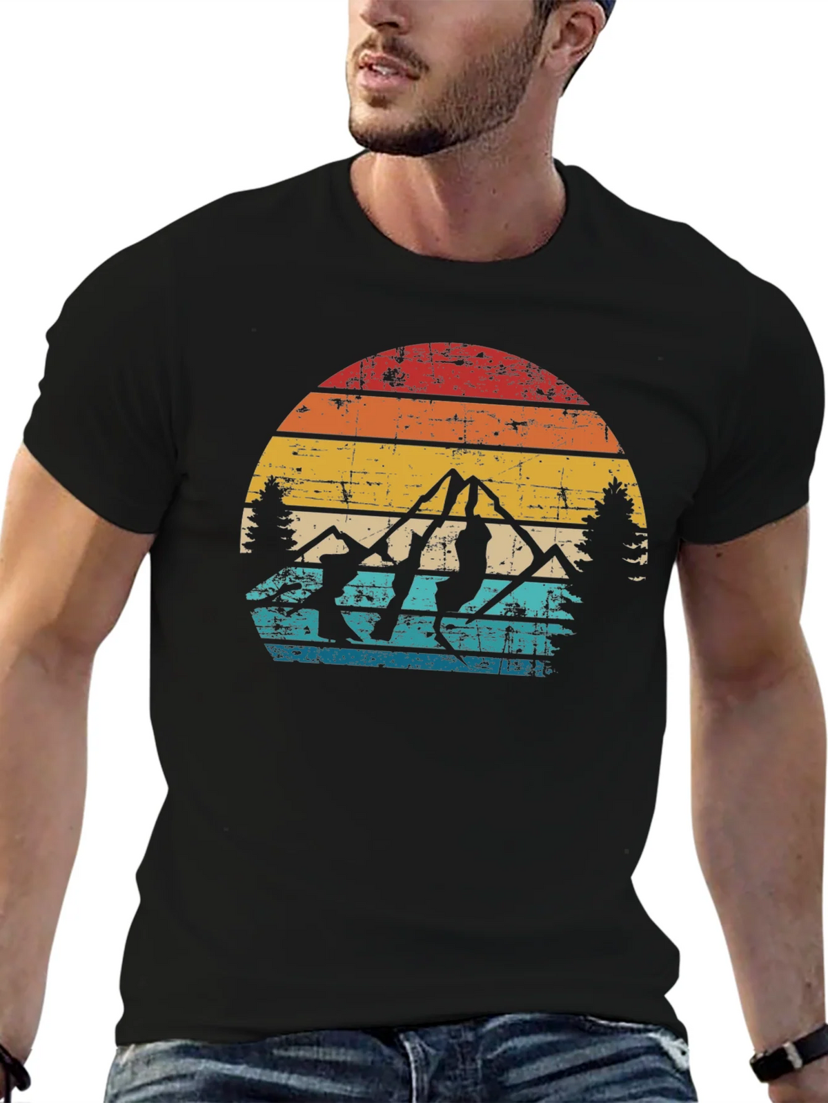 Retro Mountain Climber T-Shirt product image 5