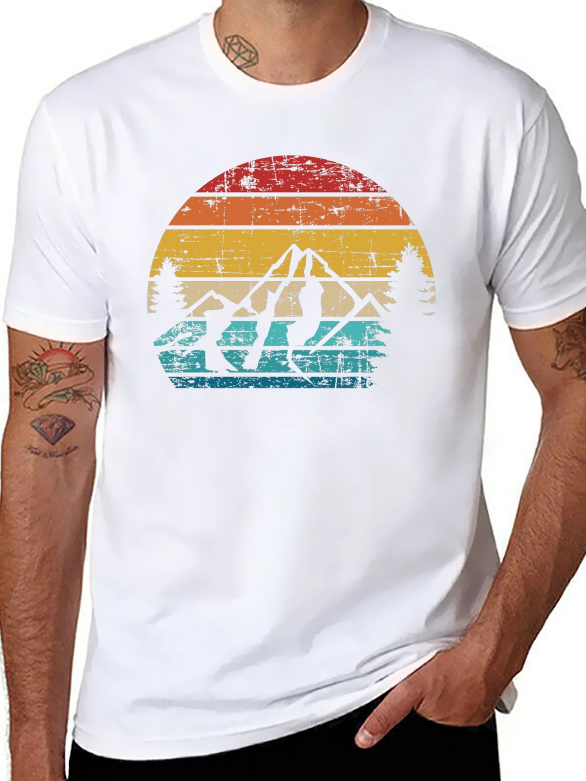 Retro Mountain Climber T-Shirt product image 6