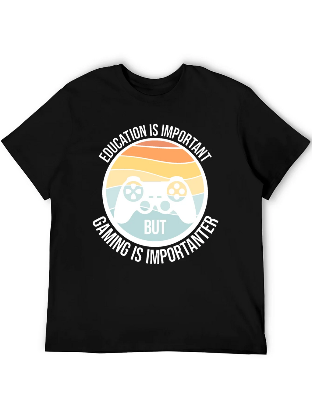 Funny Gamer T-Shirt - Education vs Gaming product image 5