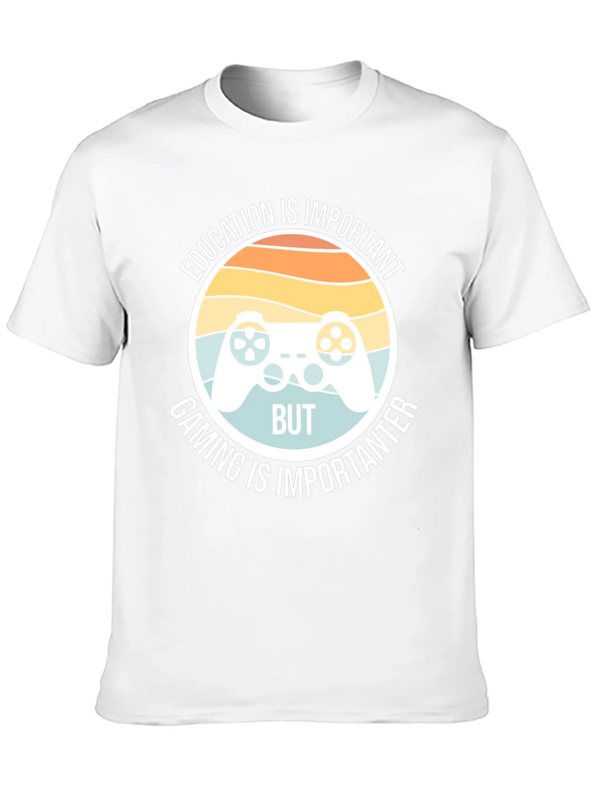 Funny Gamer T-Shirt - Education vs Gaming product image 7