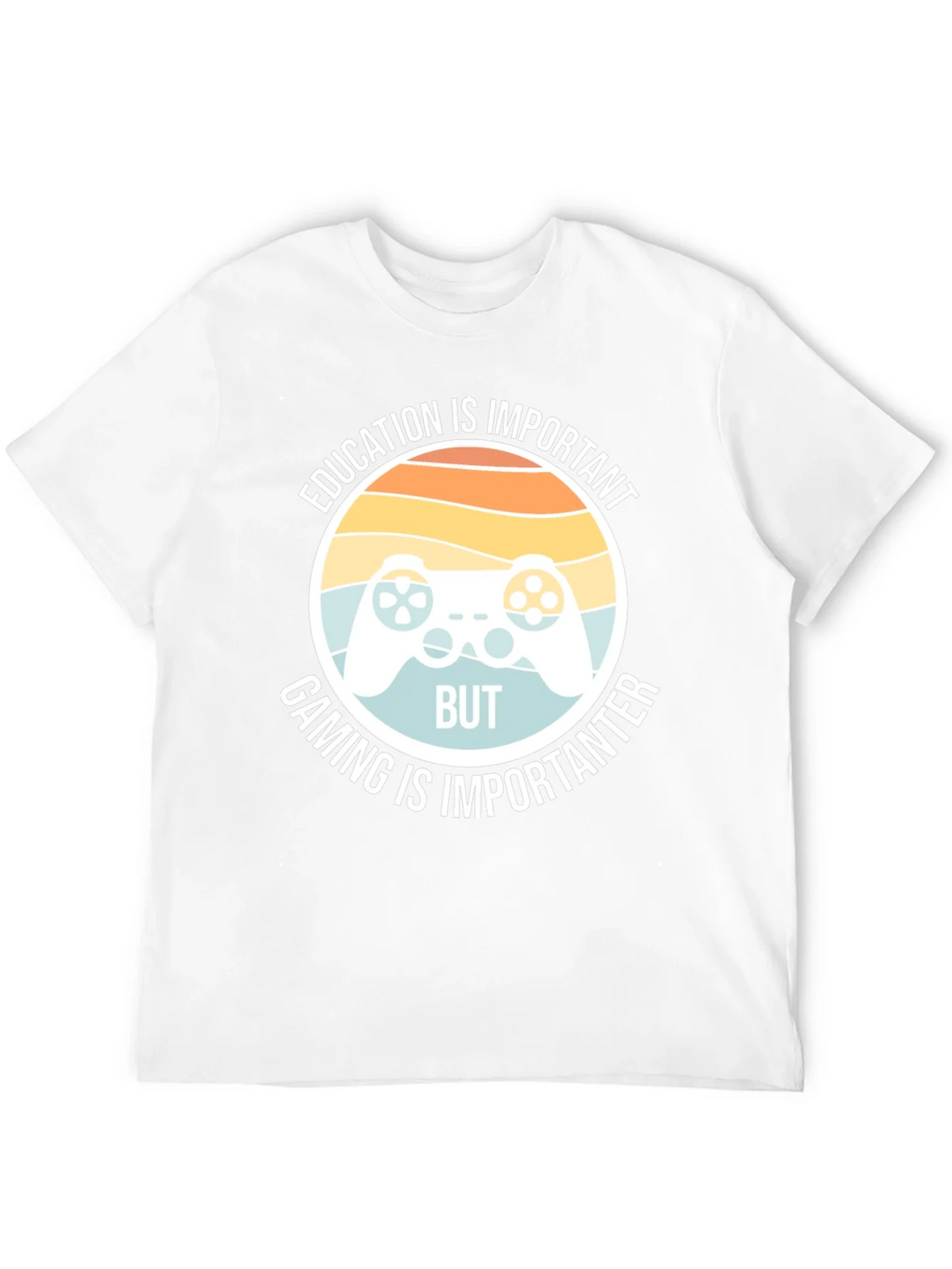 Funny Gamer T-Shirt - Education vs Gaming product image 8