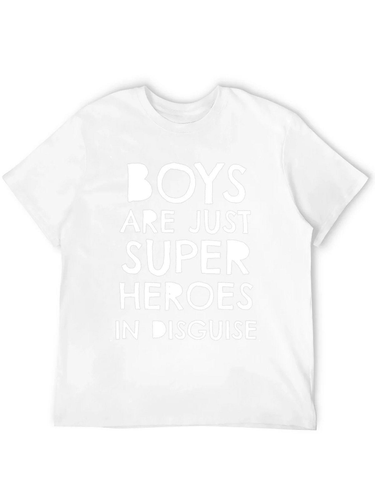 Boys are Super Heroes T-Shirt - Black Graphic Tee product image 11