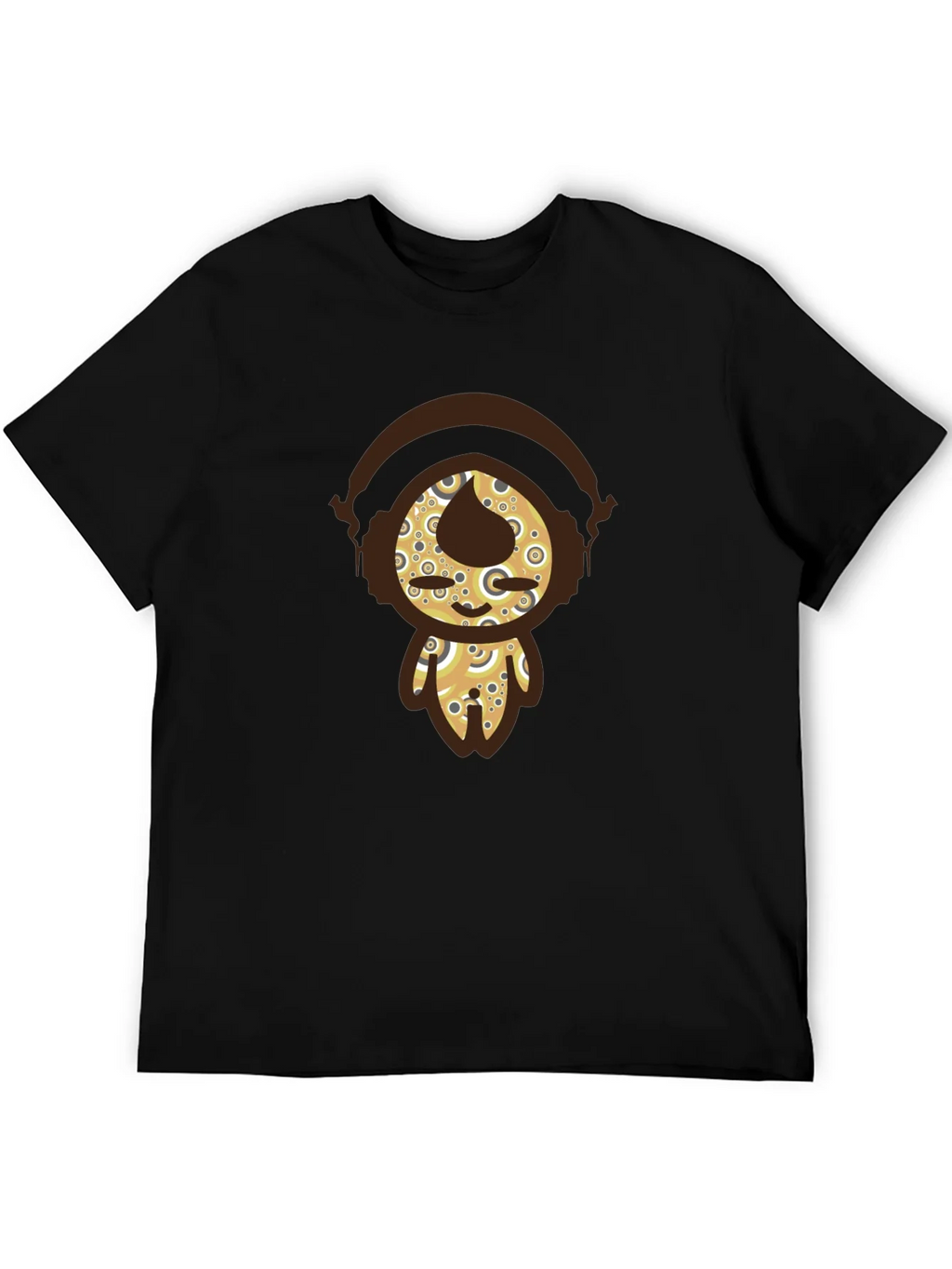 Funky Character Graphic Tee - Black Cotton product image 5