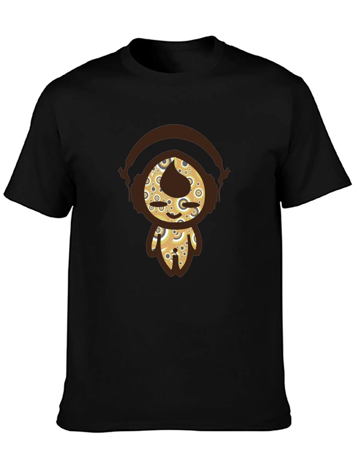 Funky Character Graphic Tee - Black Cotton product image 3