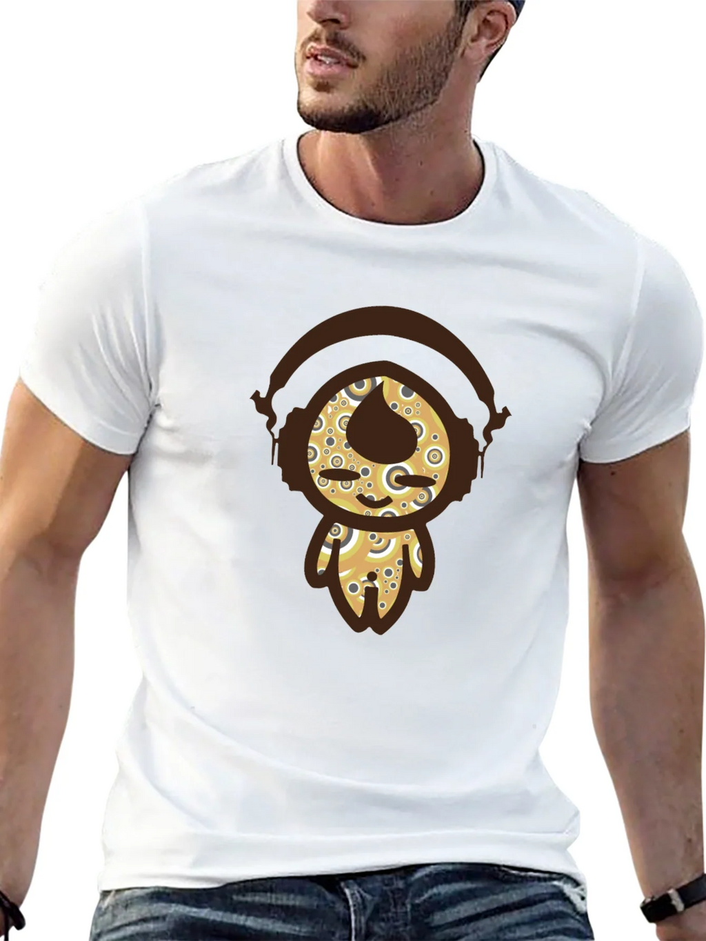 Funky Character Graphic Tee - Black Cotton product image 12