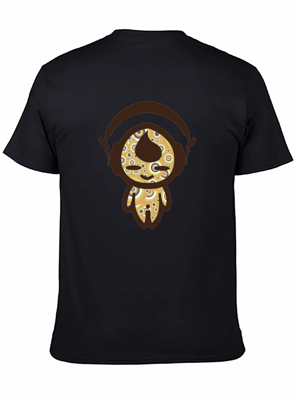 Funky Character Graphic Tee - Black Cotton product image 4