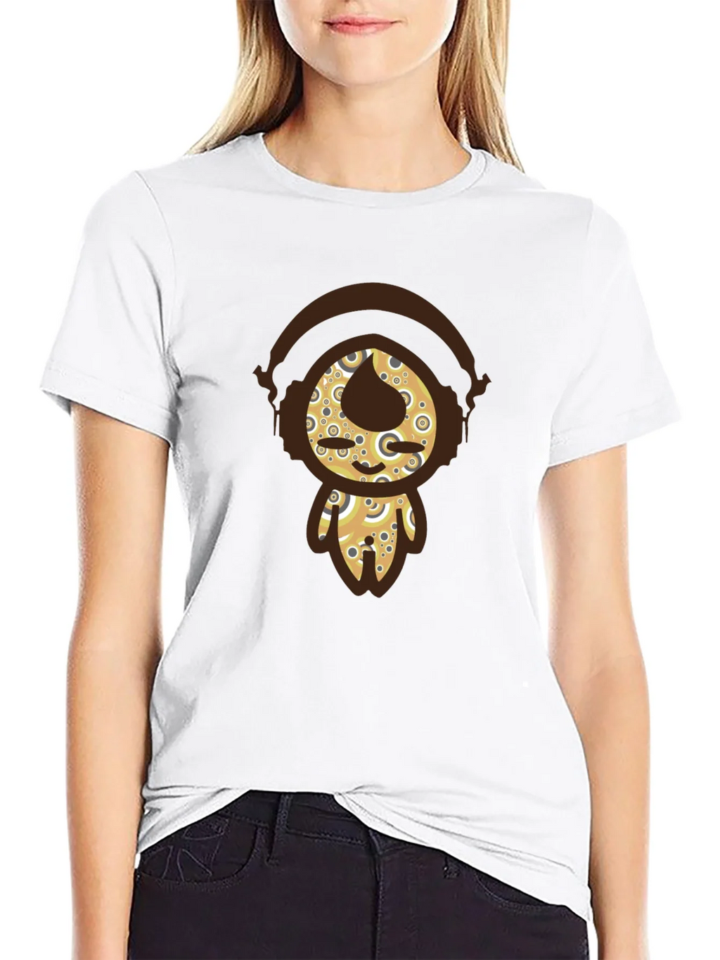 Funky Character Graphic Tee - Black Cotton product image 8