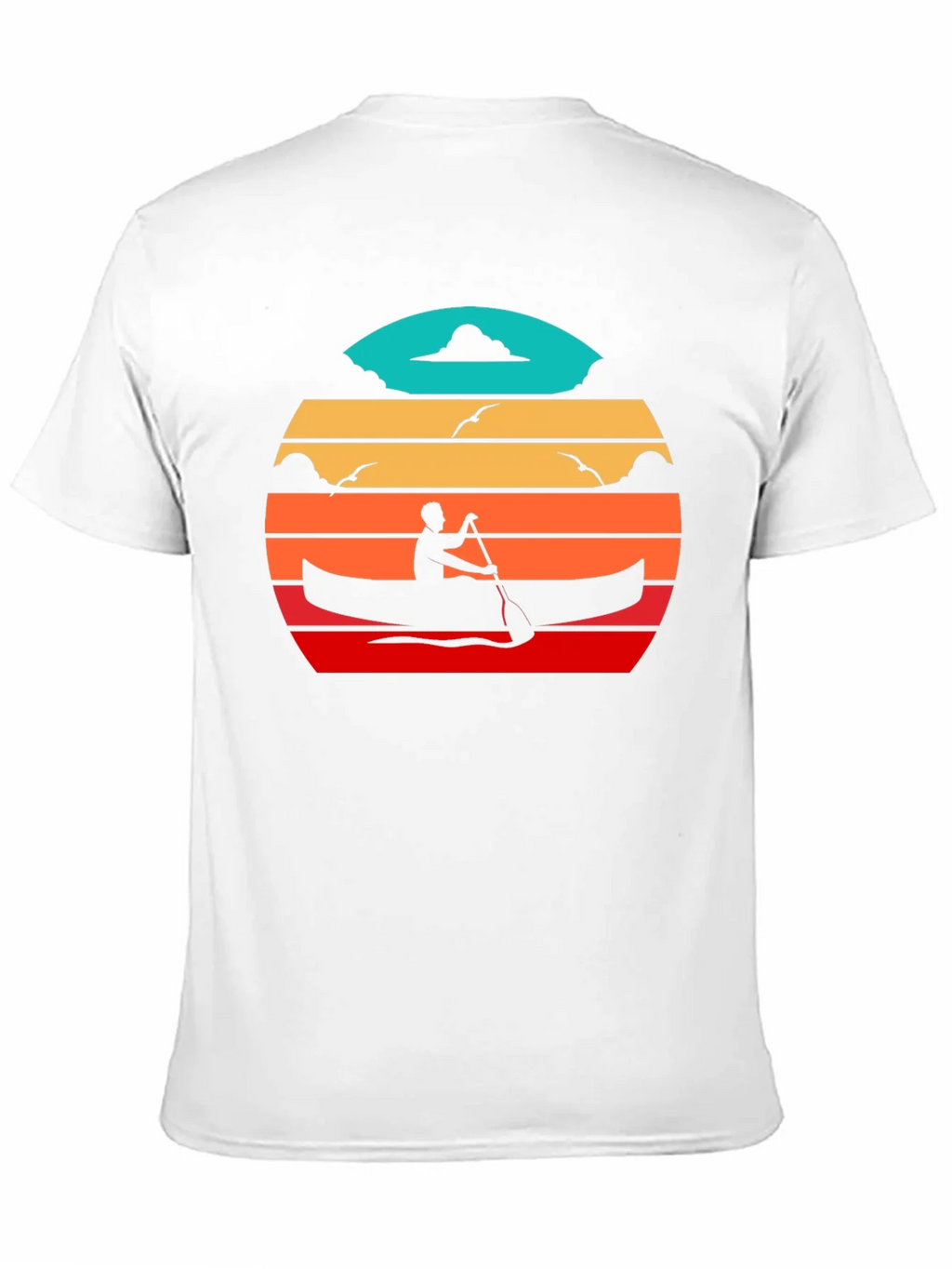 Canoe Sunset Black T-Shirt product image 2