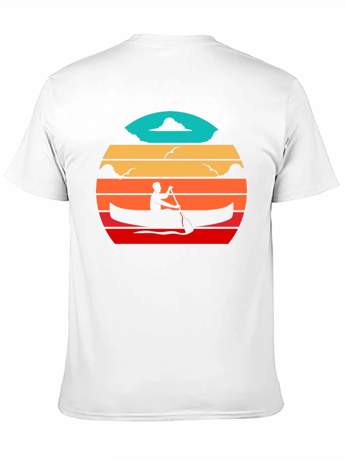 Canoe Sunset Black T-Shirt product image 2