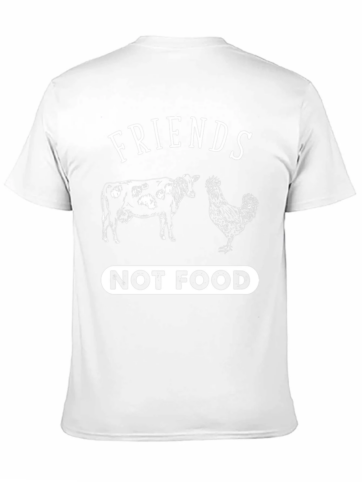 Friends Not Food T-Shirt Vegan Vegetarian Cow Chicken Tee product image 10