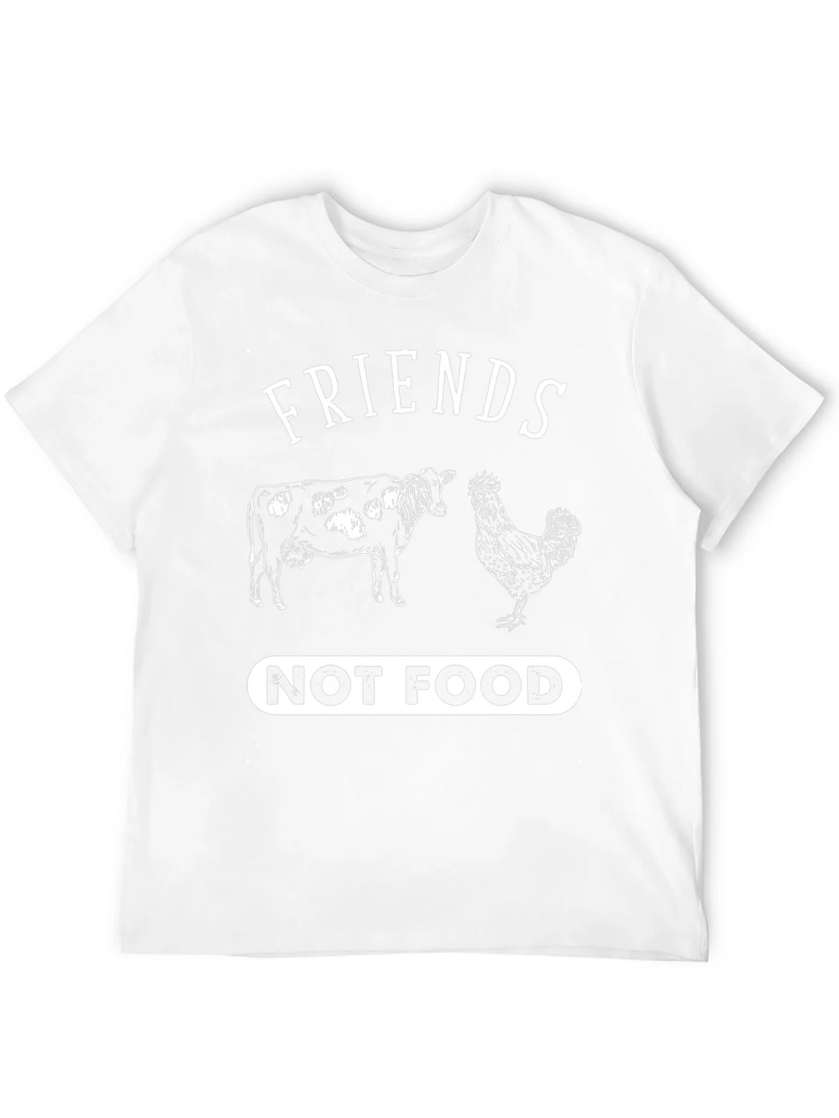 Friends Not Food T-Shirt Vegan Vegetarian Cow Chicken Tee product image 11