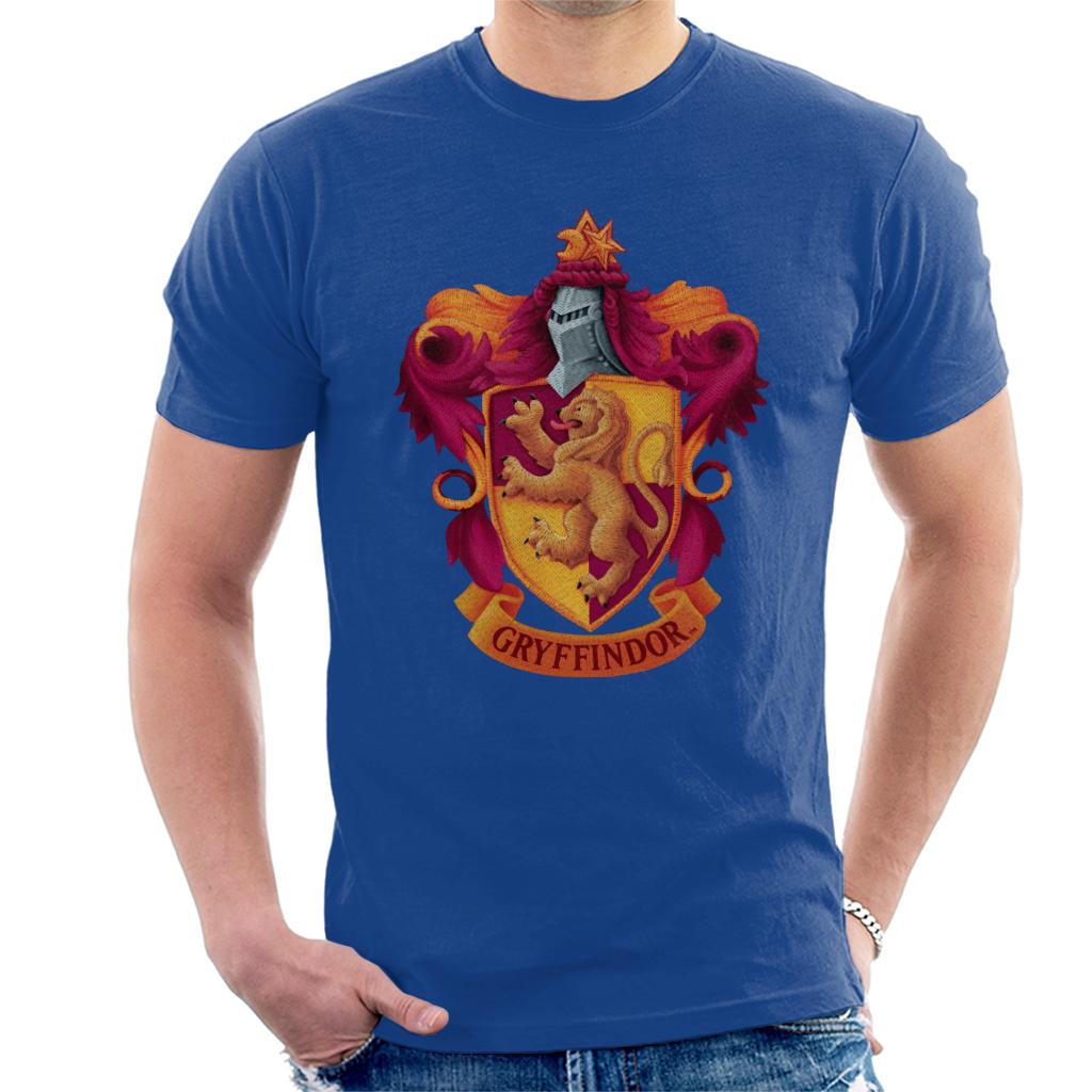 Harry Potter Gryffindor Lion Shield Men's T-Shirt product image 4