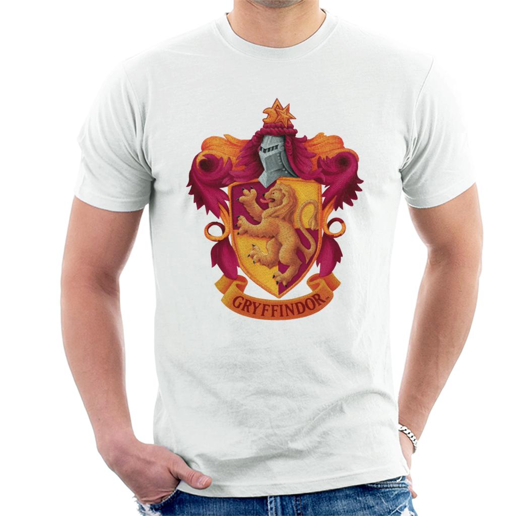 Harry Potter Gryffindor Lion Shield Men's T-Shirt product image 1