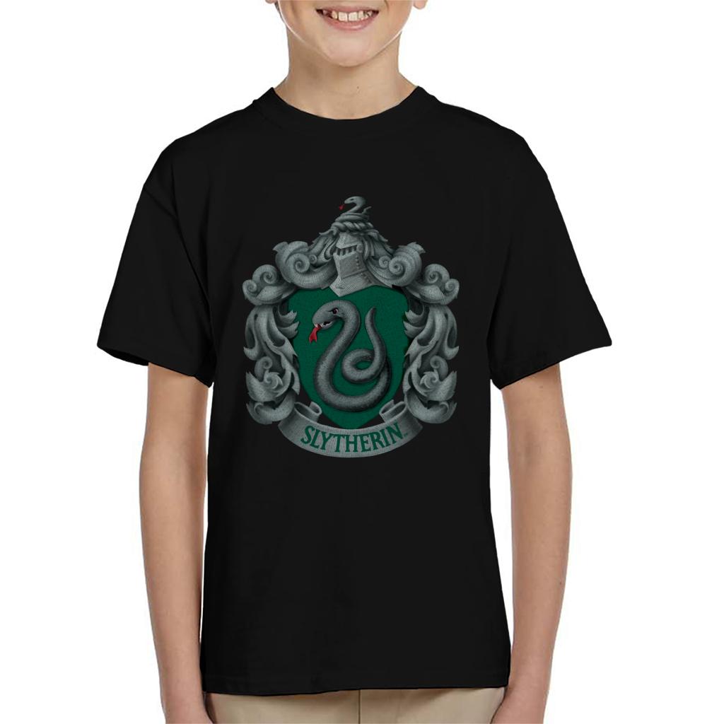 Harry Potter Slytherin Serpent Shield Kid's T-Shirt product image 1