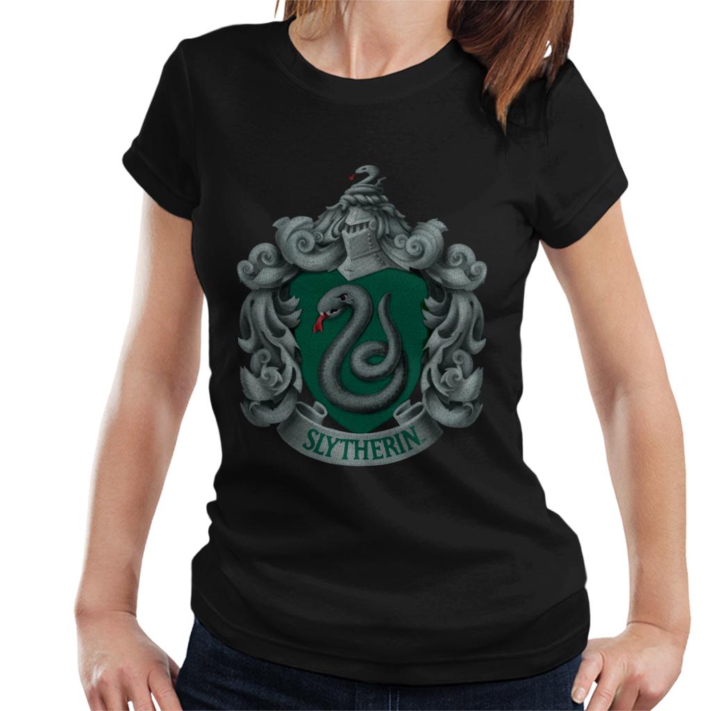 Harry Potter Slytherin Serpent Shield Women's T-Shirt product image 1