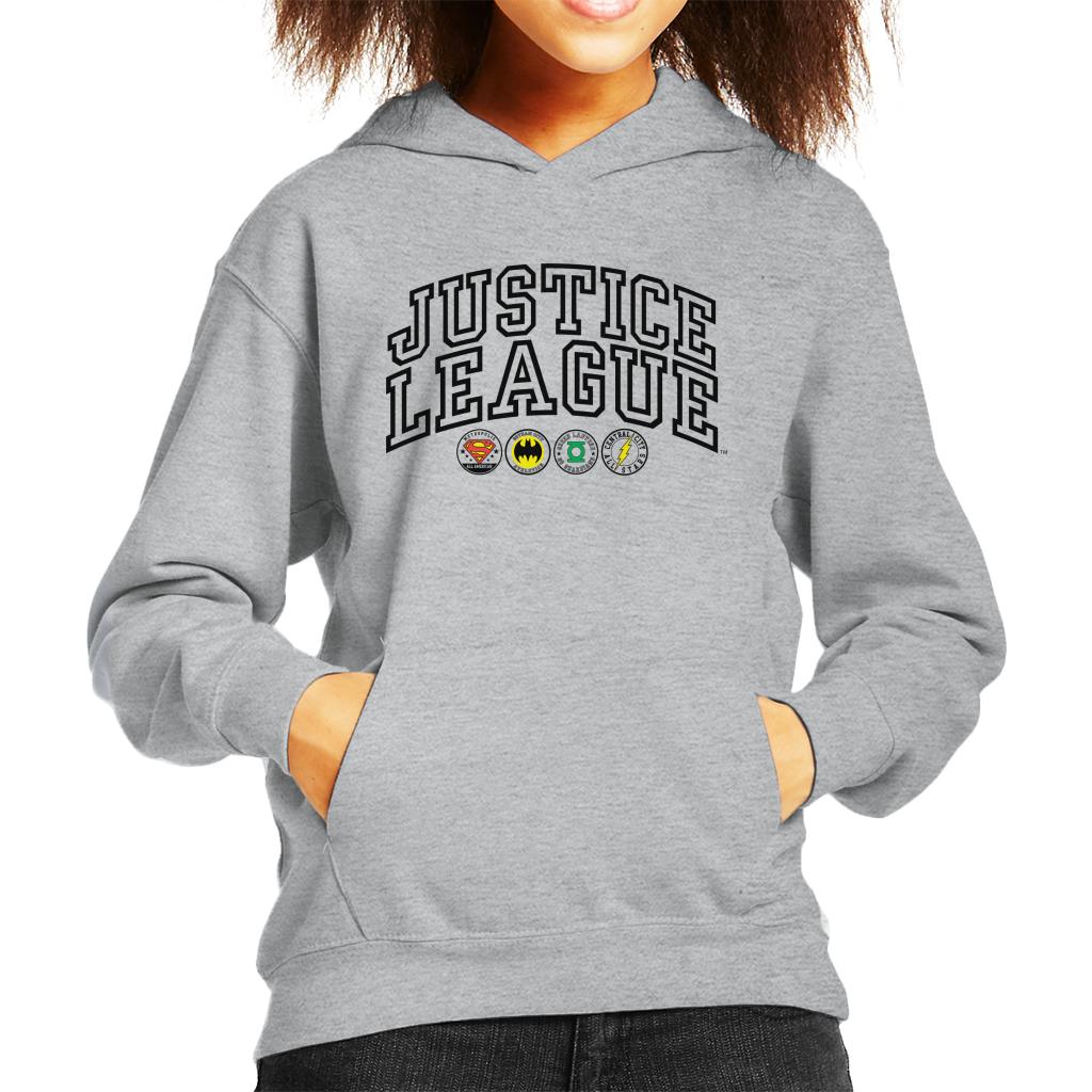 Justice League Emblems Kid's Hooded Sweatshirt product image 1