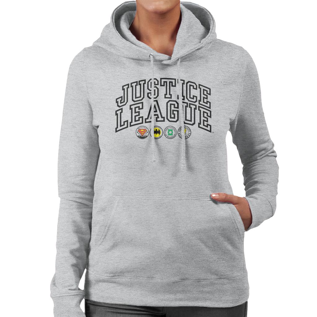 Justice League Emblems Women's Hooded Sweatshirt product image 1