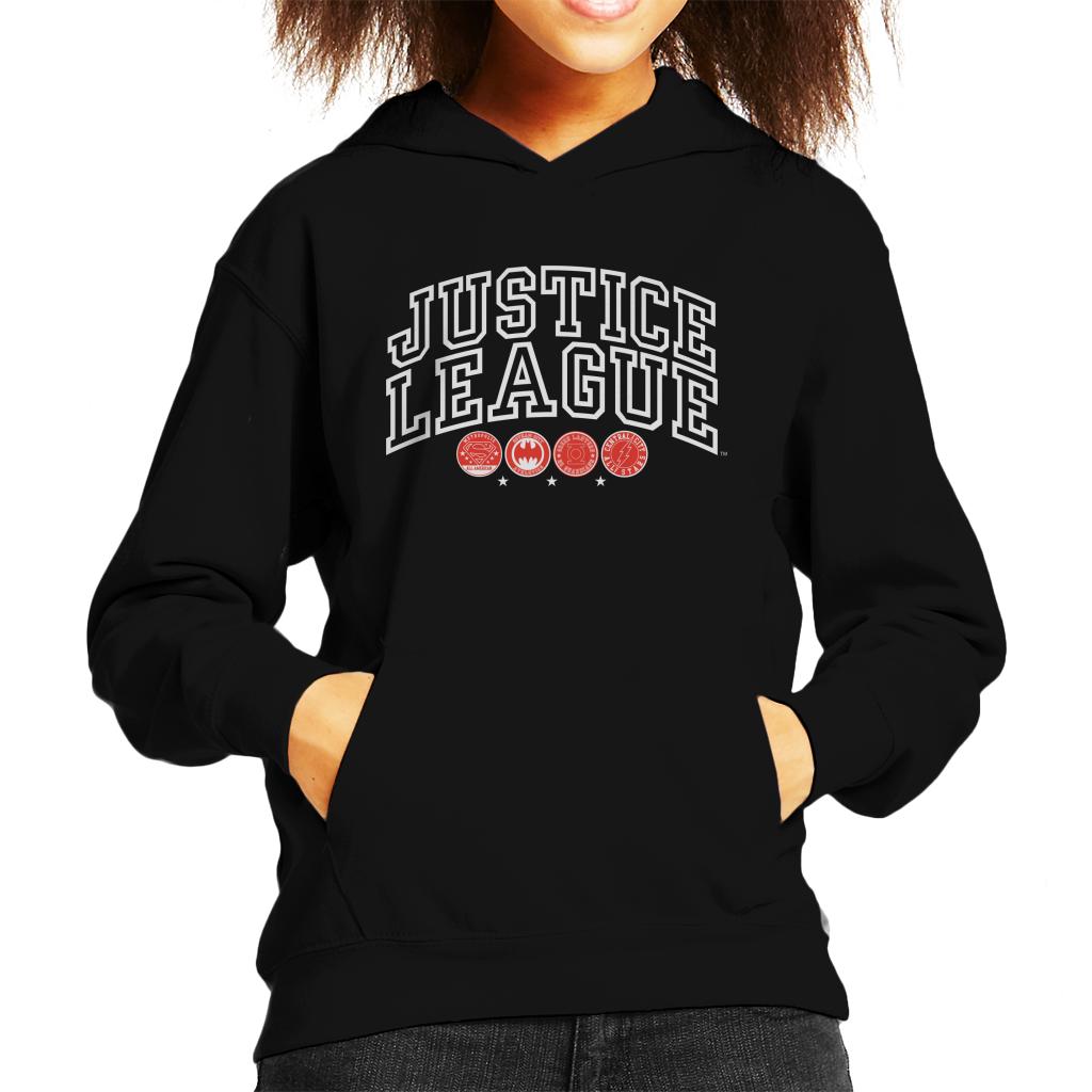 Justice League Character Logos Kid's Hooded Sweatshirt product image 1