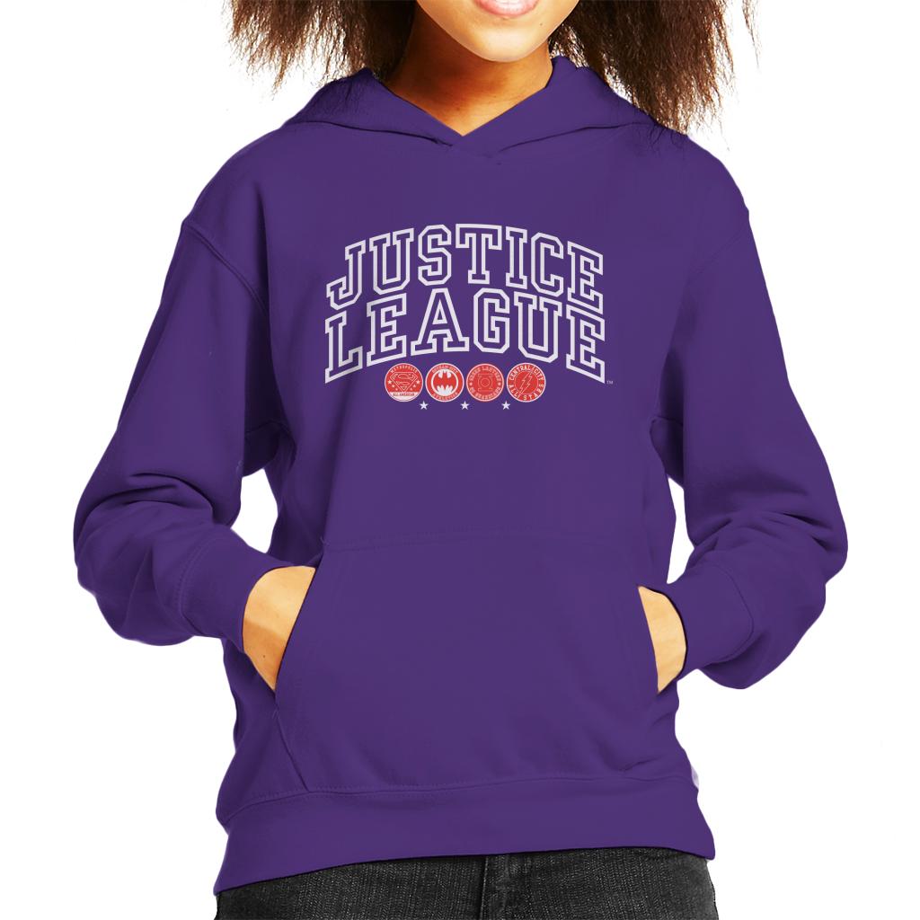 Justice League Character Logos Kid's Hooded Sweatshirt product image 6