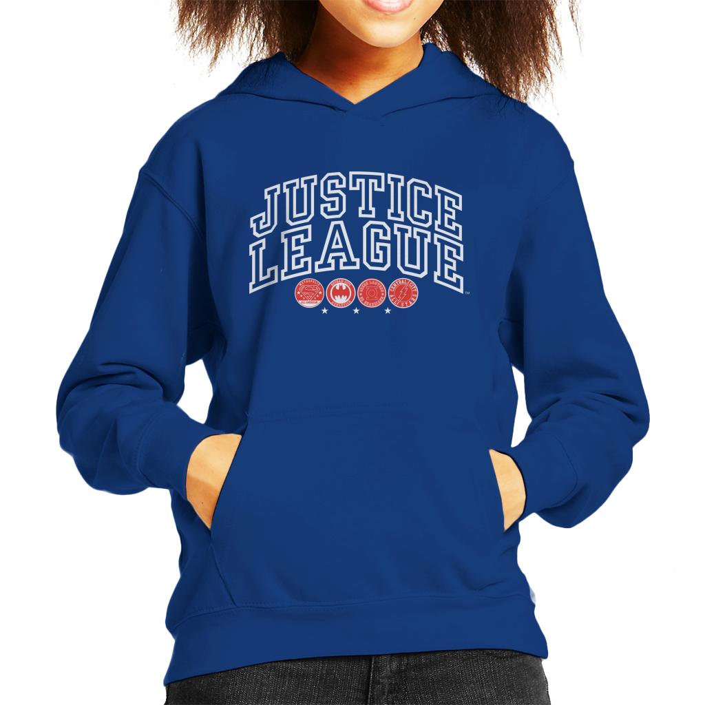 Justice League Character Logos Kid's Hooded Sweatshirt product image 4