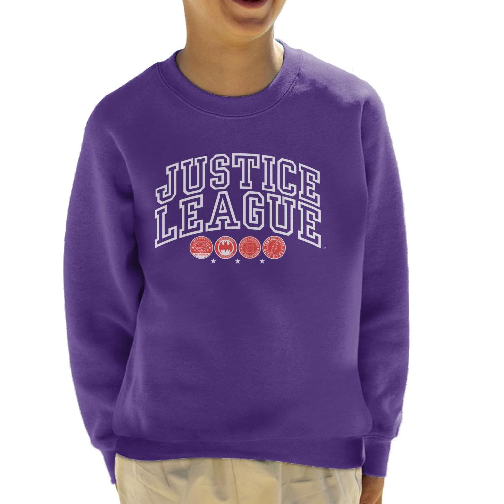 Justice League Character Logos Kid's Sweatshirt product image 6