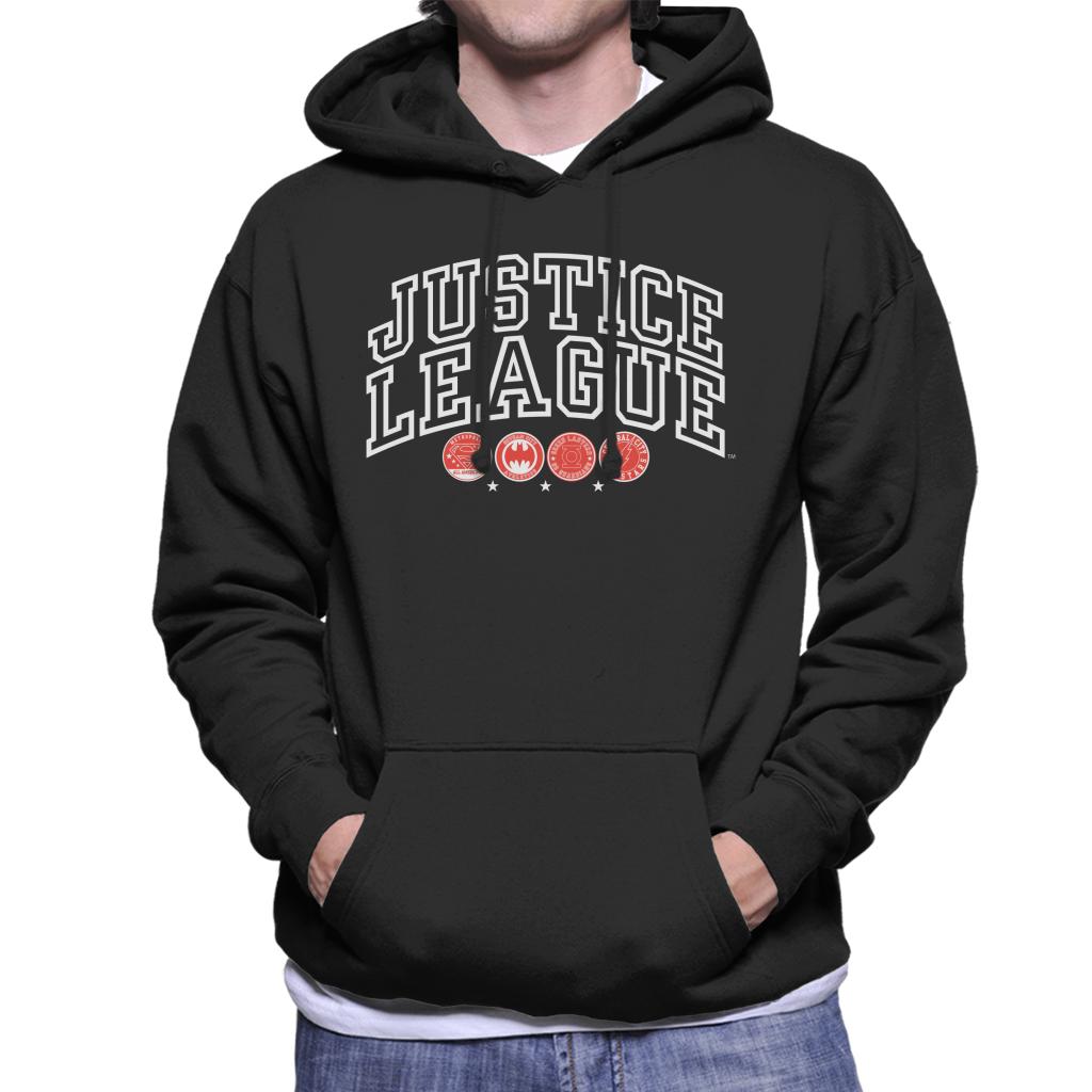 Justice League Character Logos Men's Hooded Sweatshirt product image 1